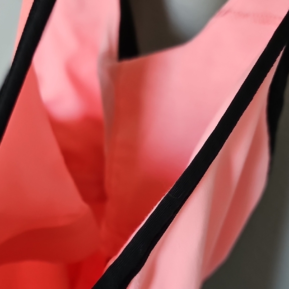 Lululemon Cardio Kick Black Pink Orange Racerback Tank Size 6 - Picture 11 of 14